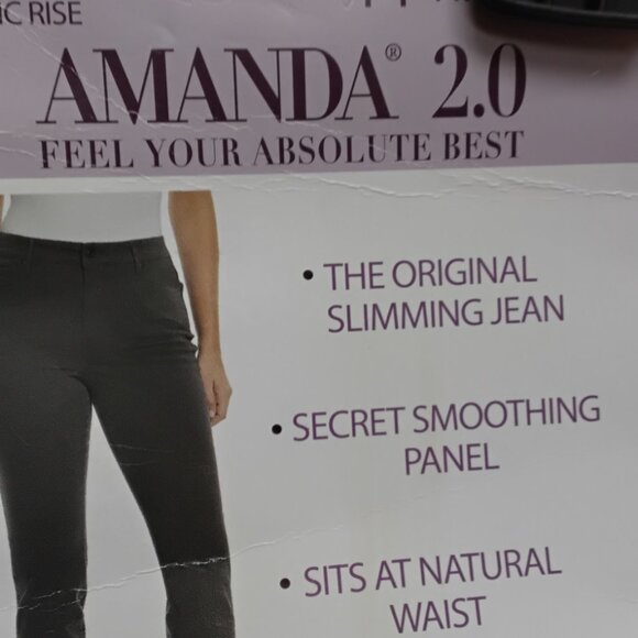 Gloria Vanderbilt 14Reg Slim Leg Gray Jeans - Picture 4 of 4